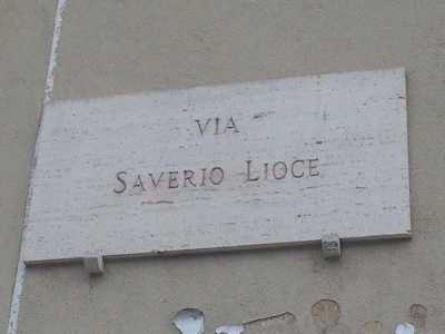 Via S.Lioce, intitolata a un personaggio mai esistito